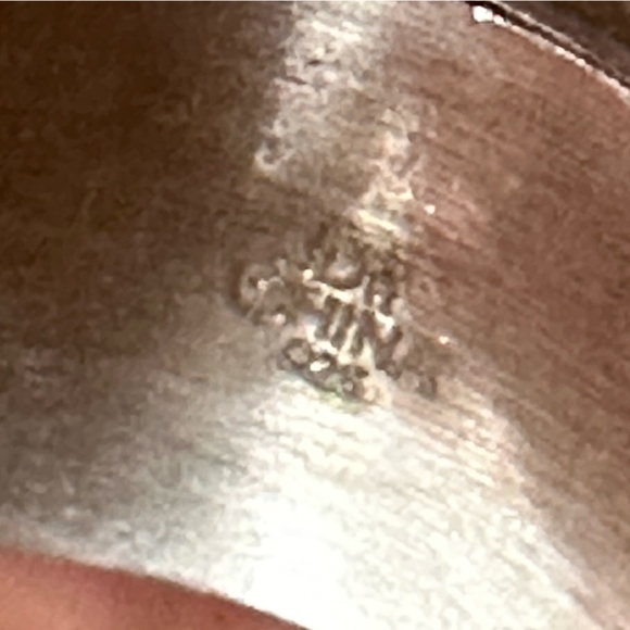 RING JAY KING DTR Sterling Turquoise, Raw Amethyst Handmade Southwestern 5493 - Picture 9 of 10